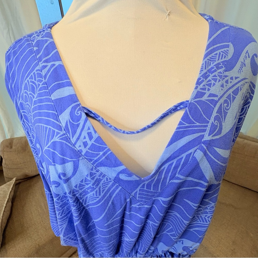 Missing Polynesia Stylish Periwinkle Blue Tribal … - image 3